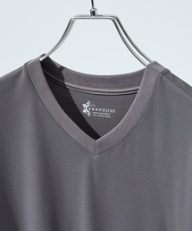 【接触冷感/WEB限定】フリーザー VネックTシャツ /アイスピケ ストレッチ
