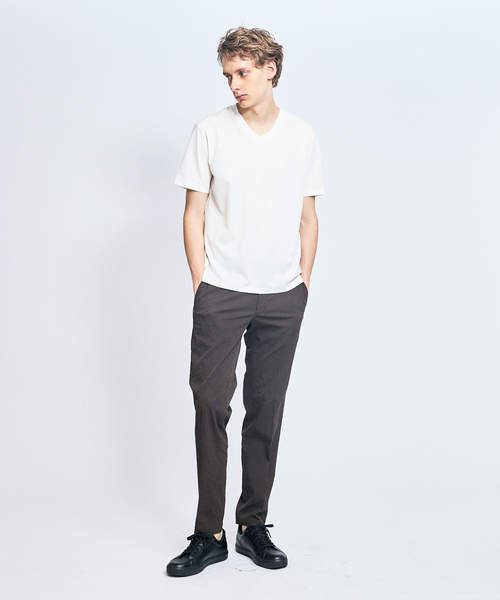 ABAHOUSE(アバハウス)の「【接触冷感/WEB限定】フリーザー VネックTシャツ /アイスピケ ストレッチ(Tシャツ/カットソー・メンズ・チャコールグレー/ブラック/ホワイト/ライトグレー・44/46/48/50)」の11枚目の写真