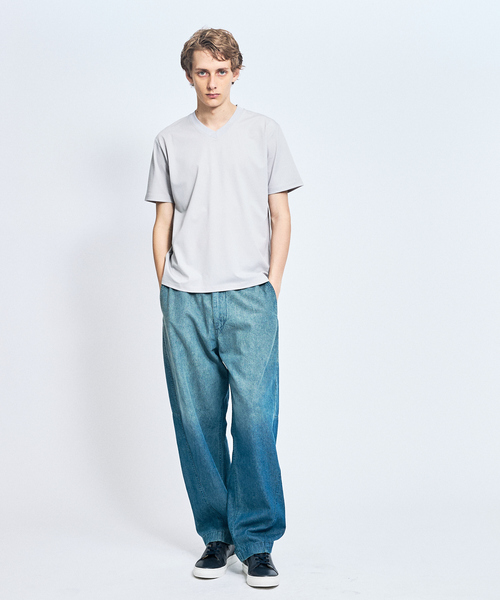 ABAHOUSE(アバハウス)の「【接触冷感/WEB限定】フリーザー VネックTシャツ /アイスピケ ストレッチ(Tシャツ/カットソー・メンズ・チャコールグレー/ブラック/ホワイト/ライトグレー・44/46/48/50)」の21枚目の写真