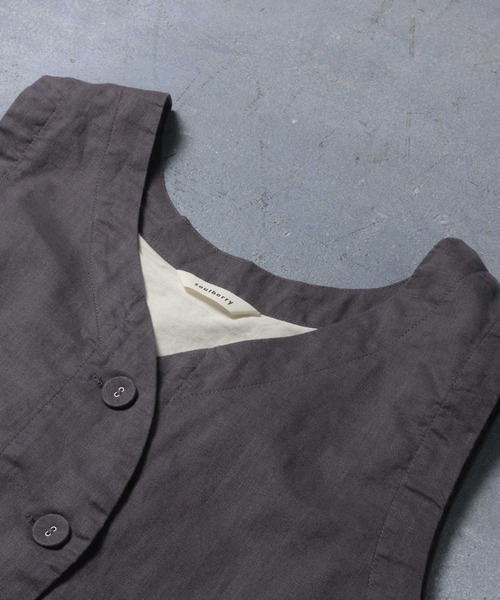 soulberry（ソウルベリー）の「ちょい足すベスト（ベスト・レディース・チャコール・5L/4L/3L/LL/L/M）」の9枚目の写真