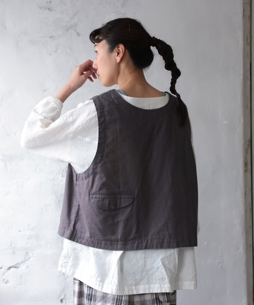 soulberry（ソウルベリー）の「ちょい足すベスト（ベスト・レディース・チャコール・5L/4L/3L/LL/L/M）」の19枚目の写真