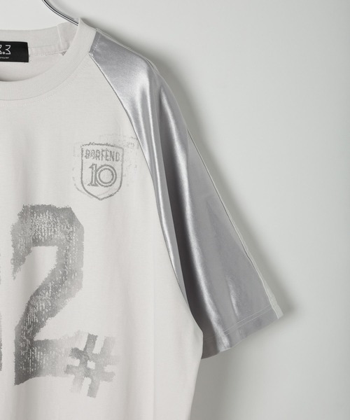 3.3 Field Trip （3.3フィールドトリップ）の「3.3 Field Trip／ナンバーユニフォームＴ（Tシャツ/カットソー・メンズ・ライトグレー/ブラック・MEDIUM/LARGE）」の5枚目の写真