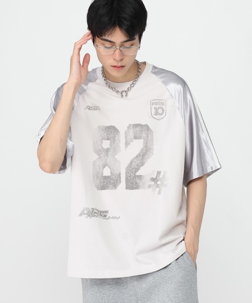 3.3 Field Trip （3.3フィールドトリップ）の「3.3 Field Trip／ナンバーユニフォームＴ（Tシャツ/カットソー・メンズ・ライトグレー/ブラック・MEDIUM/LARGE）」の15枚目の写真