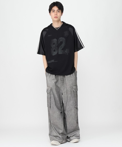 3.3 Field Trip （3.3フィールドトリップ）の「3.3 Field Trip／ナンバーユニフォームＴ（Tシャツ/カットソー・メンズ・ライトグレー/ブラック・MEDIUM/LARGE）」の17枚目の写真