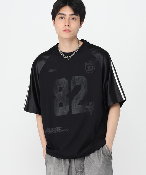 3.3 Field Trip （3.3フィールドトリップ）の「3.3 Field Trip／ナンバーユニフォームＴ（Tシャツ/カットソー・メンズ・ライトグレー/ブラック・MEDIUM/LARGE）」の20枚目の写真