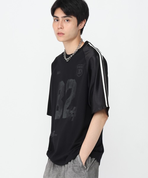 3.3 Field Trip （3.3フィールドトリップ）の「3.3 Field Trip／ナンバーユニフォームＴ（Tシャツ/カットソー・メンズ・ライトグレー/ブラック・MEDIUM/LARGE）」の21枚目の写真