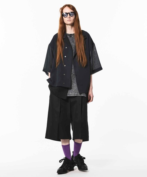 MAISON SPECIAL（メゾンスペシャル）の「《UNISEX》Chemical Over-Dye Prime-Over Sleeveless T-Shirt/ケミカルオーバーダイプライムオーバースリーブレスティーシャツ【MAISON SPECIAL/メゾンスペシャル】（タンクトップ・メンズ・ブラック/ホワイト・2/1/0）」の8枚目の写真