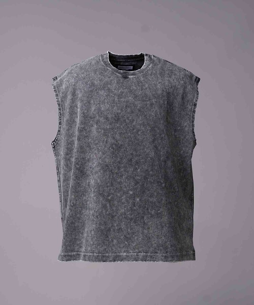 MAISON SPECIAL（メゾンスペシャル）の「《UNISEX》Chemical Over-Dye Prime-Over Sleeveless T-Shirt/ケミカルオーバーダイプライムオーバースリーブレスティーシャツ【MAISON SPECIAL/メゾンスペシャル】（タンクトップ・メンズ・ブラック/ホワイト・2/1/0）」の18枚目の写真