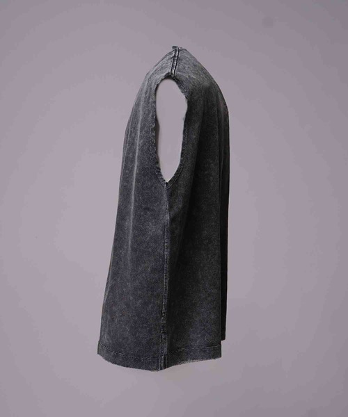 MAISON SPECIAL（メゾンスペシャル）の「《UNISEX》Chemical Over-Dye Prime-Over Sleeveless T-Shirt/ケミカルオーバーダイプライムオーバースリーブレスティーシャツ【MAISON SPECIAL/メゾンスペシャル】（タンクトップ・メンズ・ブラック/ホワイト・2/1/0）」の16枚目の写真