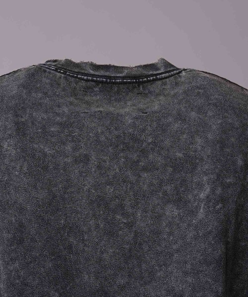 MAISON SPECIAL（メゾンスペシャル）の「《UNISEX》Chemical Over-Dye Prime-Over Sleeveless T-Shirt/ケミカルオーバーダイプライムオーバースリーブレスティーシャツ【MAISON SPECIAL/メゾンスペシャル】（タンクトップ・メンズ・ブラック/ホワイト・2/1/0）」の12枚目の写真