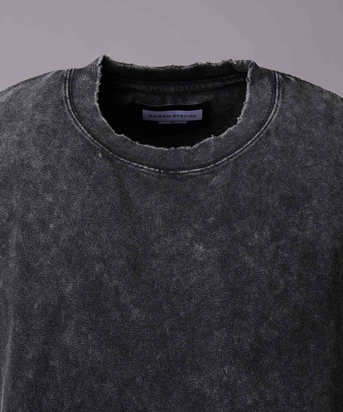 MAISON SPECIAL（メゾンスペシャル）の「《UNISEX》Chemical Over-Dye Prime-Over Sleeveless T-Shirt/ケミカルオーバーダイプライムオーバースリーブレスティーシャツ【MAISON SPECIAL/メゾンスペシャル】（タンクトップ・メンズ・ブラック/ホワイト・2/1/0）」の14枚目の写真