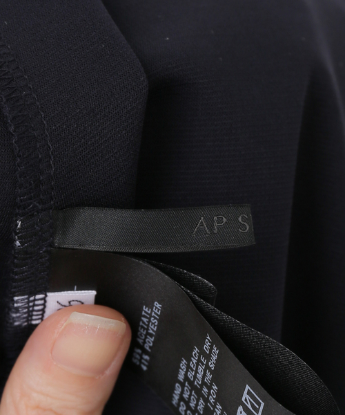 AP STUDIO(エーピーストゥディオ)の「ハイツイストポンチワンピース(ワンピース・レディース・ネイビー・36/38)」の18枚目の写真