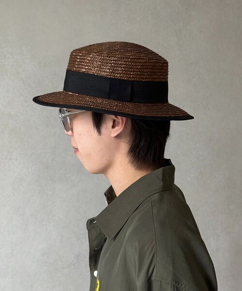 CPCM(シーピーシーエム)の「タレ付きブレードカンカン帽(ハット・レディース・ベージュ/ブラウン・FREE)」の16枚目の写真