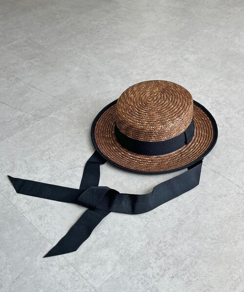 CPCM(シーピーシーエム)の「タレ付きブレードカンカン帽(ハット・レディース・ベージュ/ブラウン・FREE)」の14枚目の写真