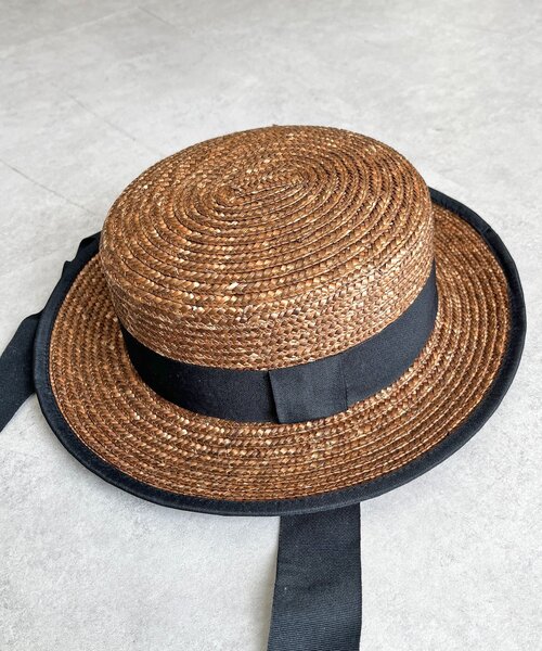 CPCM(シーピーシーエム)の「タレ付きブレードカンカン帽(ハット・レディース・ベージュ/ブラウン・FREE)」の13枚目の写真