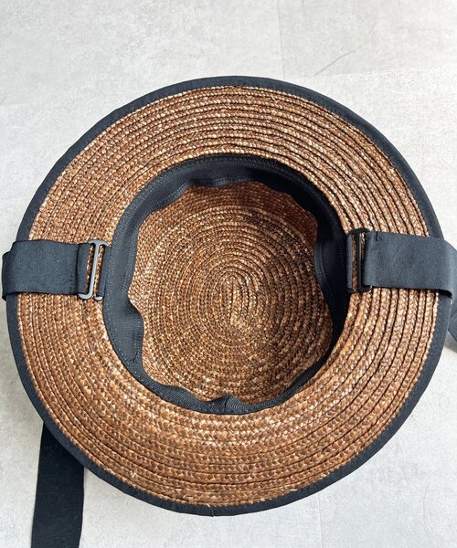 CPCM(シーピーシーエム)の「タレ付きブレードカンカン帽(ハット・レディース・ベージュ/ブラウン・FREE)」の11枚目の写真