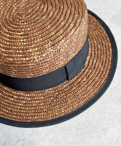 CPCM(シーピーシーエム)の「タレ付きブレードカンカン帽(ハット・レディース・ベージュ/ブラウン・FREE)」の9枚目の写真