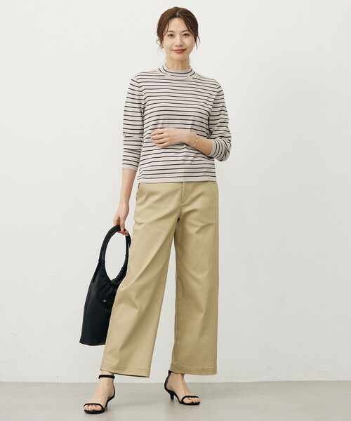 J.PRESS(ジェイプレス)の「【WEB限定カラーあり】ハイパワーデニムツイル ワイドパンツ(その他パンツ・レディース・ネイビー系/ブラック系/ベージュ系・13/11/9/7)」の20枚目の写真