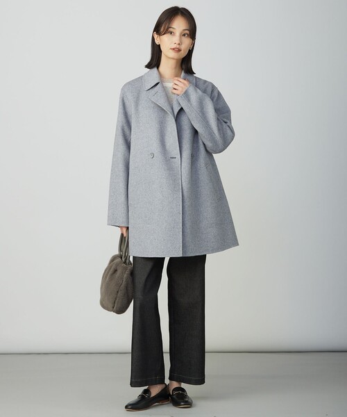 J.PRESS(ジェイプレス)の「【WEB限定カラーあり】ハイパワーデニムツイル ワイドパンツ(その他パンツ・レディース・ネイビー系/ブラック系/ベージュ系・13/11/9/7)」の14枚目の写真