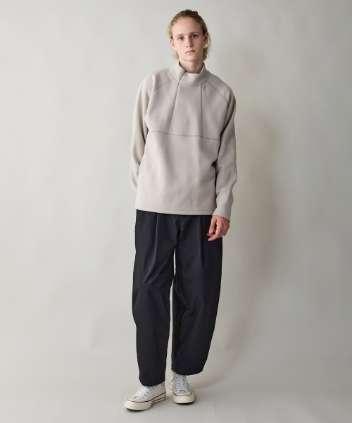 rehacer : Floral Zip Mockneck CS / フローラル ジップ モックネック カットソー メンズ レディース rehacer : Floral Zip Mockneck CS / フローラル ジップ モック