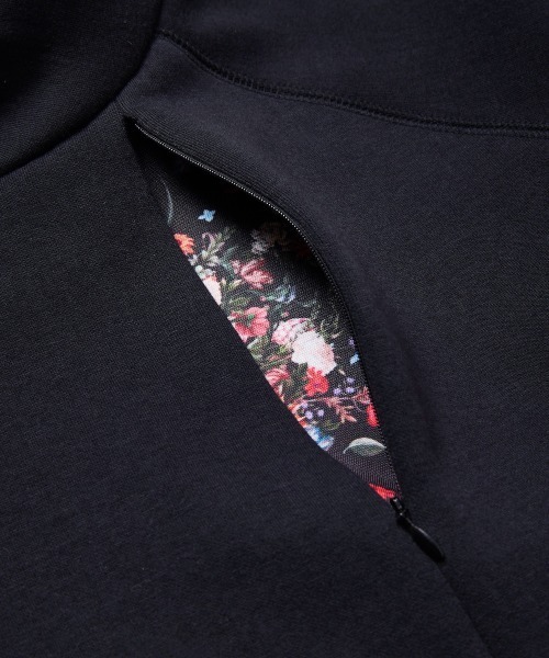 rehacer : Floral Zip Mockneck CS / フローラル ジップ モック