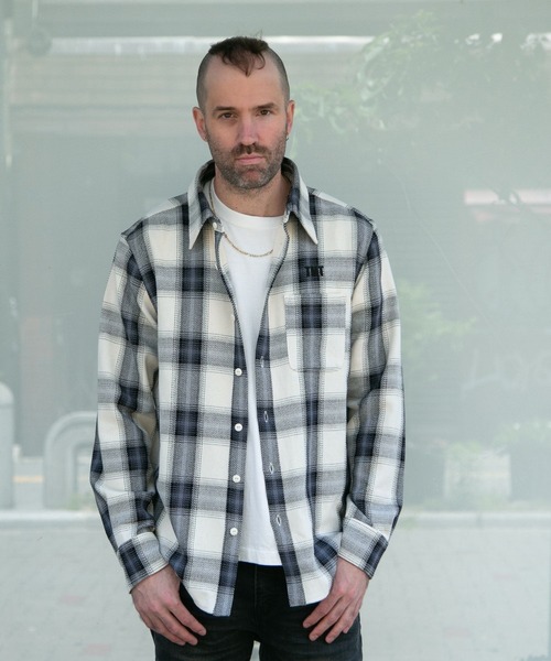 TMT(ティーエムティー)の「STREET CHECK SHIRTS(シャツ/ブラウス・メンズ・ブラック/ベージュ/ホワイト・MEDIUM/X-LARGE/LARGE)」の4枚目の写真
