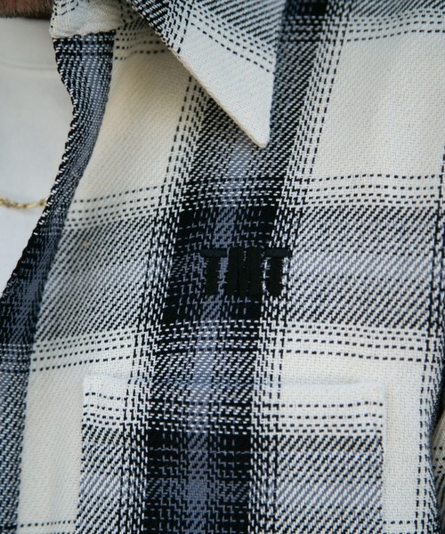 TMT(ティーエムティー)の「STREET CHECK SHIRTS(シャツ/ブラウス・メンズ・ブラック/ベージュ/ホワイト・MEDIUM/X-LARGE/LARGE)」の6枚目の写真