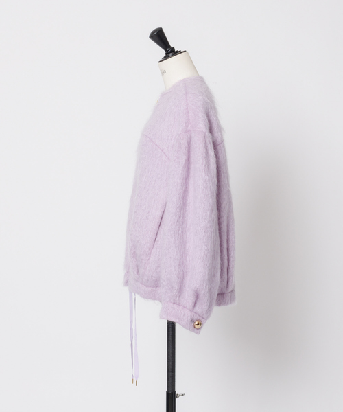 DESIGNWORKS(デザインワークス)の「BEAUVET モヘアシャギージャケット(テーラードジャケット・レディース・ラベンダー・1)」の10枚目の写真