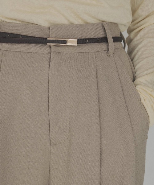 hellam（へラム）の「スクエアバックルベルト（ベルト・レディース・ブラウン/ブラック×ゴールド/ブラック×シルバー・FREE）」の11枚目の写真