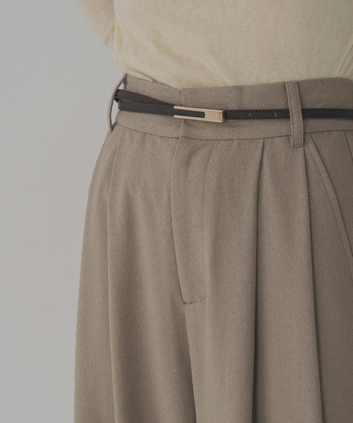 hellam（へラム）の「スクエアバックルベルト（ベルト・レディース・ブラウン/ブラック×ゴールド/ブラック×シルバー・FREE）」の9枚目の写真