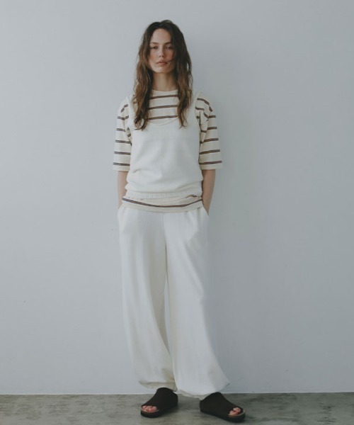 etre tokyo リリヤーンハイゲージニットパンツ M セール】リリヤーンハイゲージニットパンツ（その他パンツ