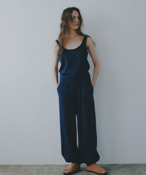 etre tokyo リリヤーンハイゲージニットパンツ M セール】リリヤーンハイゲージニットパンツ（その他パンツ）｜ETRE