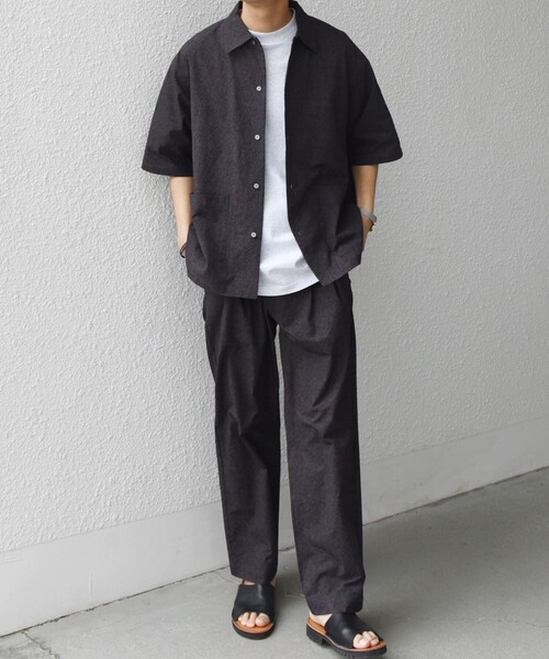 SHIPS any（シップス エニィ）の「SHIPS any:〈撥水/軽量/ストレッチ〉SOLOTEX(R) シアサッカー キャンプポケット シャツ(セットアップ対応)25SS◇◇（シャツ/ブラウス・メンズ・ネイビー/その他/ブラック・LARGE/MEDIUM/SMALL）」の14枚目の写真