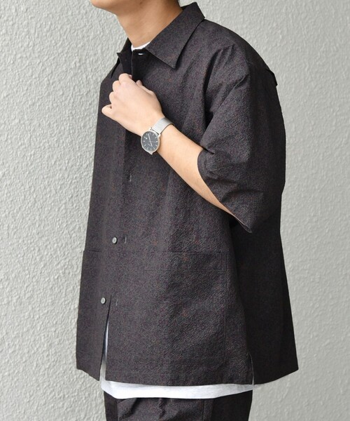 SHIPS any（シップス エニィ）の「SHIPS any:〈撥水/軽量/ストレッチ〉SOLOTEX(R) シアサッカー キャンプポケット シャツ(セットアップ対応)25SS◇◇（シャツ/ブラウス・メンズ・ネイビー/その他/ブラック・LARGE/MEDIUM/SMALL）」の17枚目の写真