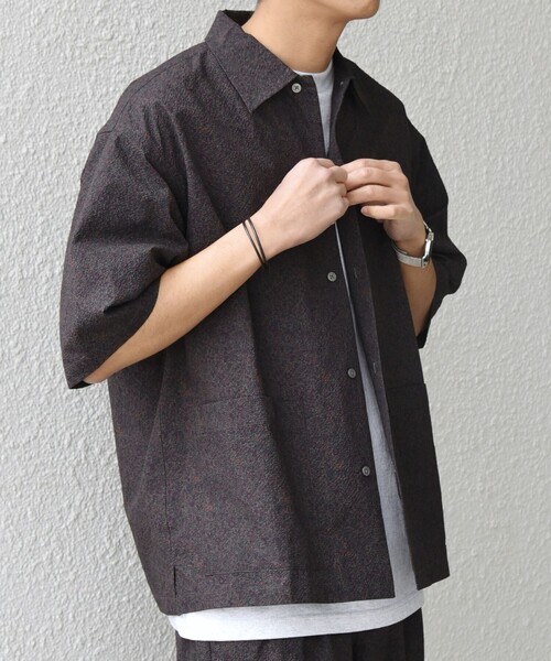 SHIPS any（シップス エニィ）の「SHIPS any:〈撥水/軽量/ストレッチ〉SOLOTEX(R) シアサッカー キャンプポケット シャツ(セットアップ対応)25SS◇◇（シャツ/ブラウス・メンズ・ネイビー/その他/ブラック・LARGE/MEDIUM/SMALL）」の18枚目の写真