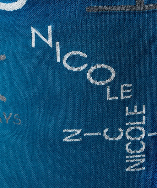 HIDEAWAYS NICOLE（ハイダウェイニコル）の「ロゴジャカードクルーネックニット（ニット/セーター・メンズ・ブラック/オフホワイト/ブルーグリーン・MEDIUM/LARGE/X-LARGE）」の12枚目の写真