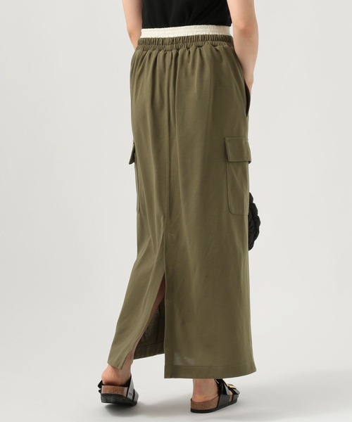 BAYFLOW（ベイフロー）の「Wウエストカーゴスカート（スカート・レディース・ボルドー/カーキ/ブラック・FREE）」の12枚目の写真