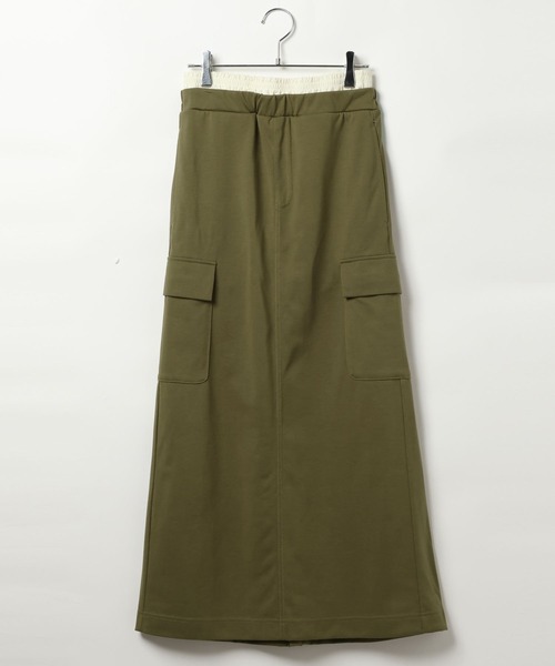 BAYFLOW（ベイフロー）の「Wウエストカーゴスカート（スカート・レディース・ボルドー/カーキ/ブラック・FREE）」の15枚目の写真