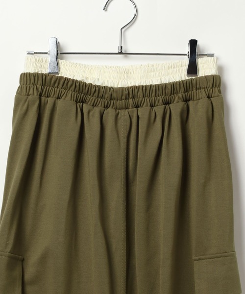 BAYFLOW（ベイフロー）の「Wウエストカーゴスカート（スカート・レディース・ボルドー/カーキ/ブラック・FREE）」の22枚目の写真