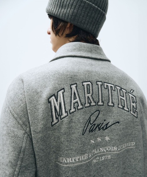 MARITHE + FRANCOIS GIRBAUD(マリテフランソワジルボー)の「PIPING VARSITY JACKET(その他アウター・レディース・ヘザーグレー/ブラック・SMALL/MEDIUM/LARGE/X-LARGE)」の14枚目の写真