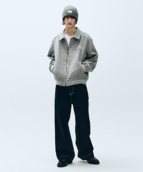 MARITHE + FRANCOIS GIRBAUD(マリテフランソワジルボー)の「PIPING VARSITY JACKET(その他アウター・レディース・ヘザーグレー/ブラック・SMALL/MEDIUM/LARGE/X-LARGE)」の15枚目の写真