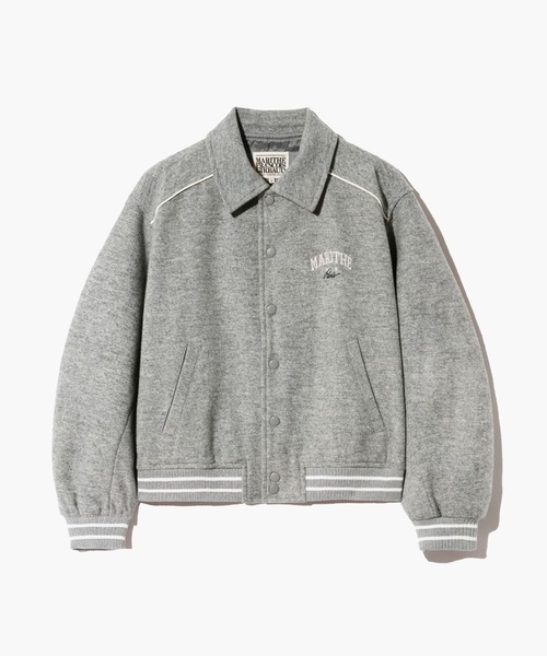 MARITHE + FRANCOIS GIRBAUD(マリテフランソワジルボー)の「PIPING VARSITY JACKET(その他アウター・レディース・ヘザーグレー/ブラック・SMALL/MEDIUM/LARGE/X-LARGE)」の17枚目の写真