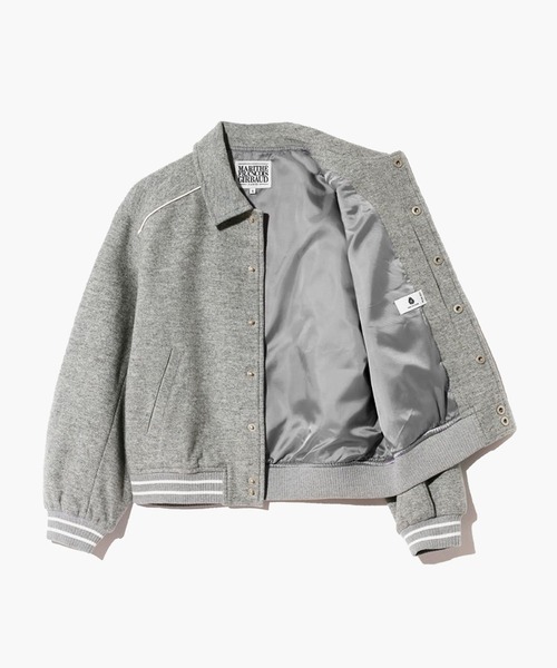 MARITHE + FRANCOIS GIRBAUD(マリテフランソワジルボー)の「PIPING VARSITY JACKET(その他アウター・レディース・ヘザーグレー/ブラック・SMALL/MEDIUM/LARGE/X-LARGE)」の18枚目の写真