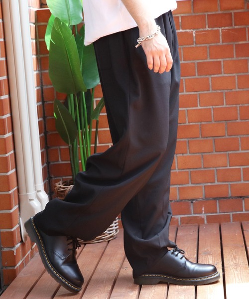 ラウンドクロスヘムパンツ