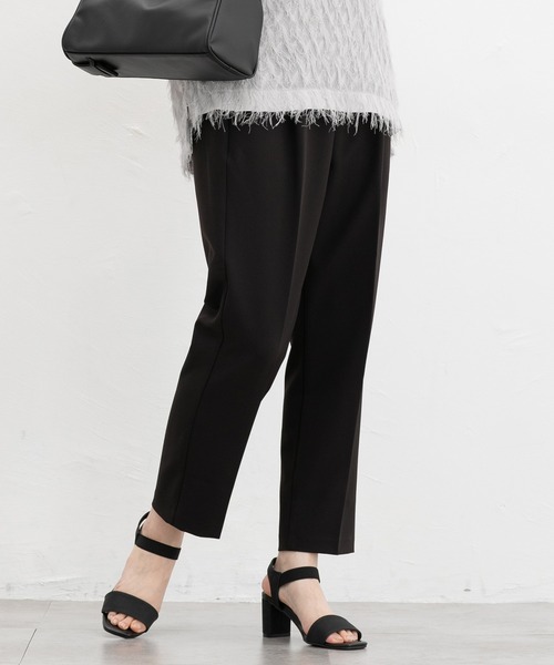 Honeys（ハニーズ）の「【美ージー・ストレッチ・マシンウォッシャブル・イージーケア】美ージーテーパード（股下６０ｃｍ）（スラックス・レディース・ダークベージュ/グリーン/ネイビー/ヘザーチャコール/ブラック/キャメル・S/M/L/3L/SS/LL）」の2枚目の写真