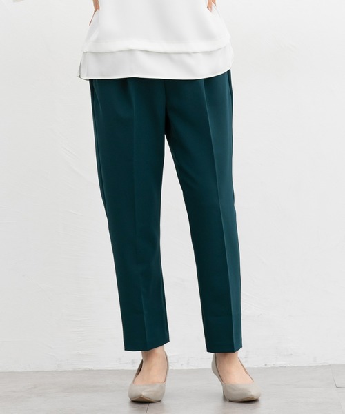 Honeys（ハニーズ）の「【美ージー・ストレッチ・マシンウォッシャブル・イージーケア】美ージーテーパード（股下６０ｃｍ）（スラックス・レディース・ダークベージュ/グリーン/ネイビー/ヘザーチャコール/ブラック/キャメル・S/M/L/3L/SS/LL）」の15枚目の写真