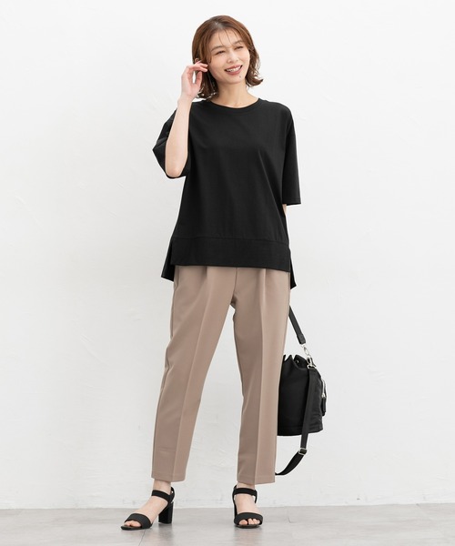 Honeys（ハニーズ）の「【美ージー・ストレッチ・マシンウォッシャブル・イージーケア】美ージーテーパード（股下６０ｃｍ）（スラックス・レディース・ダークベージュ/グリーン/ネイビー/ヘザーチャコール/ブラック/キャメル・S/M/L/3L/SS/LL）」の19枚目の写真