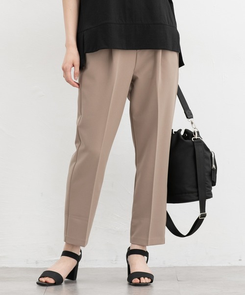 Honeys（ハニーズ）の「【美ージー・ストレッチ・マシンウォッシャブル・イージーケア】美ージーテーパード（股下６０ｃｍ）（スラックス・レディース・ダークベージュ/グリーン/ネイビー/ヘザーチャコール/ブラック/キャメル・S/M/L/3L/SS/LL）」の20枚目の写真