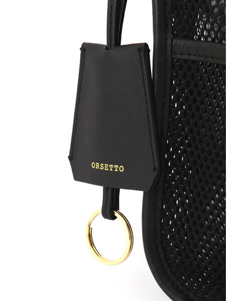 ORSETTO（オルセット）の「【ORSETTO】ナイロンメッシュバッグ（ハンドバッグ・レディース・ブラック/ホワイト系その他・ﾌﾘ-）」の8枚目の写真