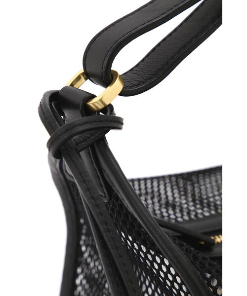 ORSETTO（オルセット）の「【ORSETTO】ナイロンメッシュバッグ（ハンドバッグ・レディース・ブラック/ホワイト系その他・ﾌﾘ-）」の9枚目の写真
